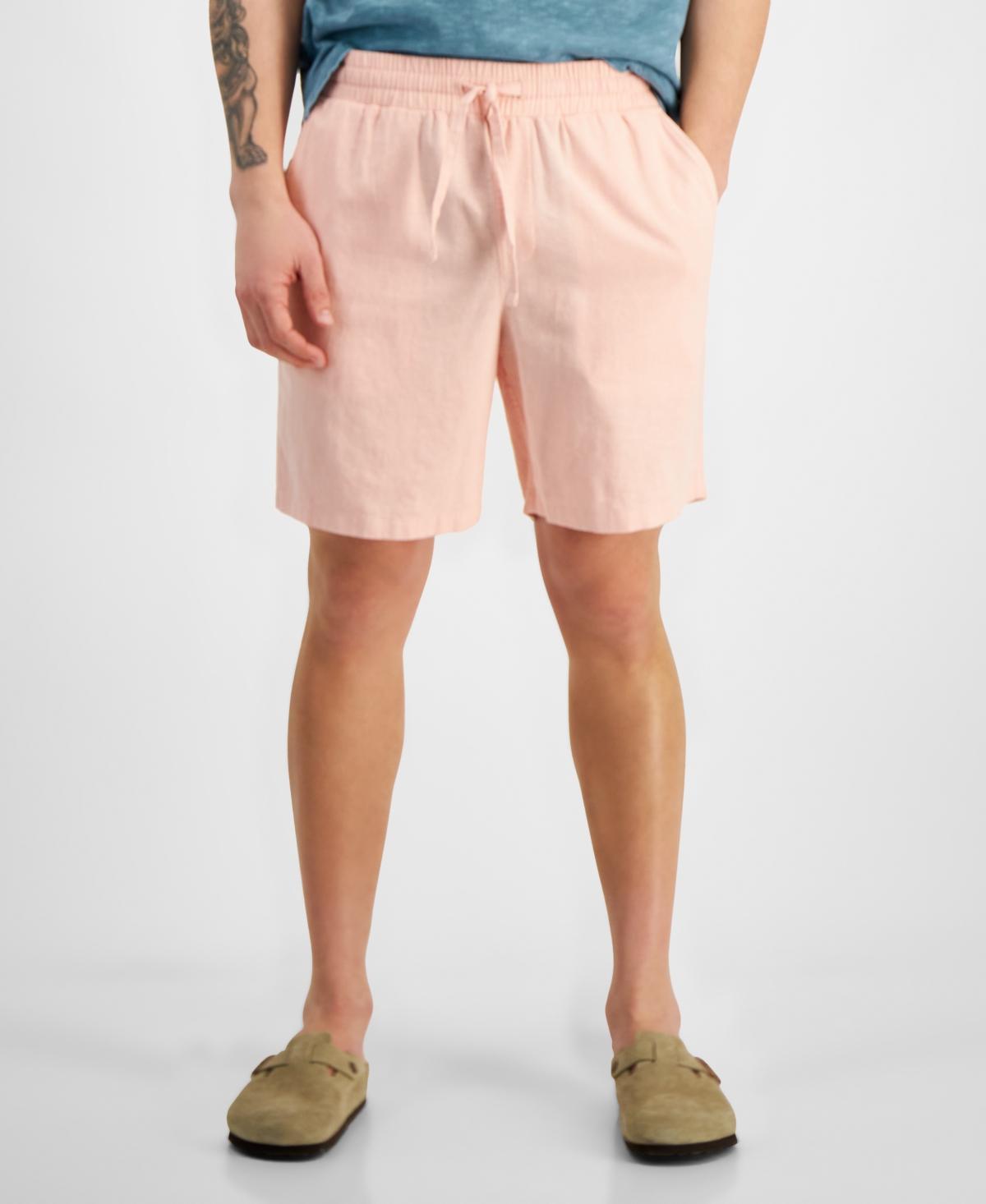 Sun + Stone Mens Charlie Linen Pull-On Shorts, Created for Macys Product Image