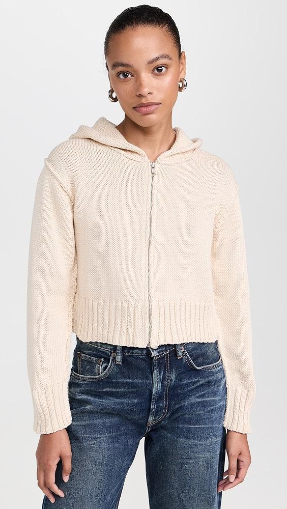 NSF Mills Zip Front Hooded Sweater | Shopbop Product Image