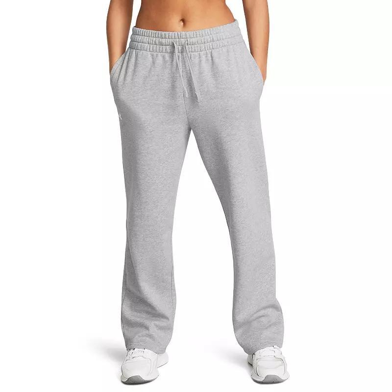 Women's Under Armour Rival Fleece Straight Leg Pants,  Product Image