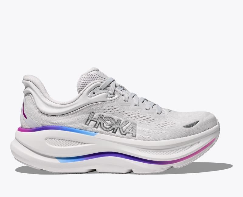 HOKA Womens Bondi 9 Shoes in White/White, Size 7 Product Image