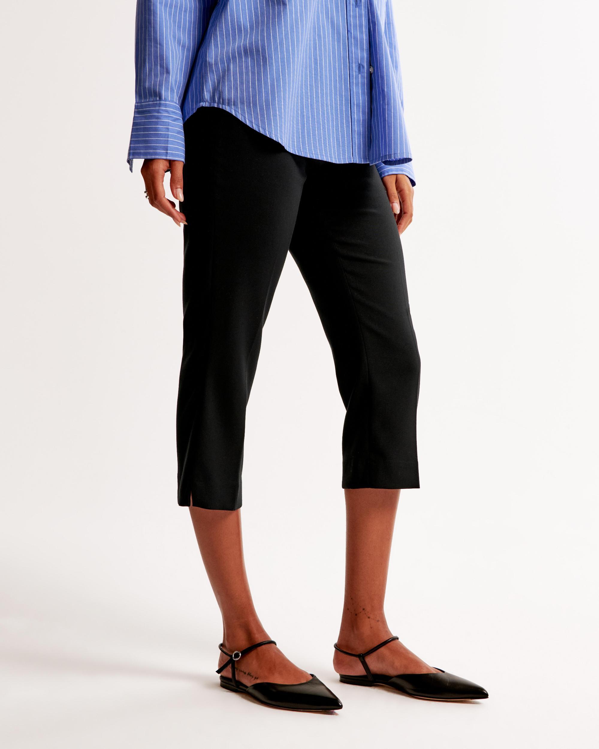 Mid Rise Tailored Capri Pant Product Image