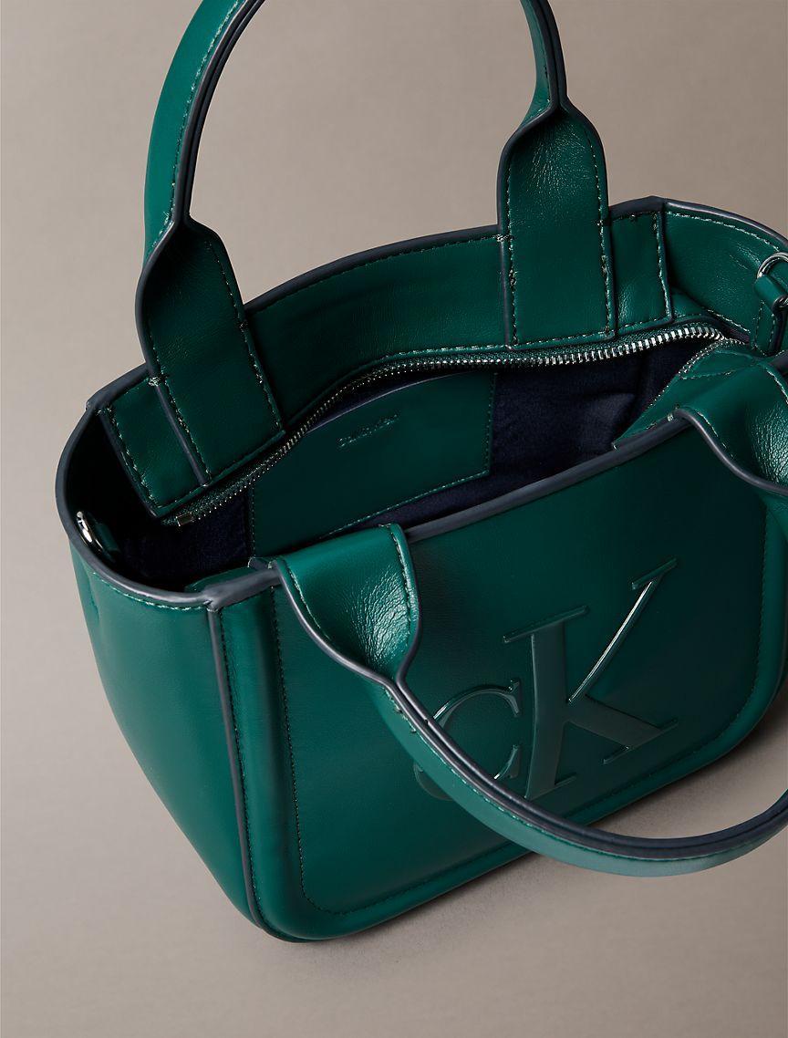 Embossed Monogram Logo Small Tote Bag Product Image