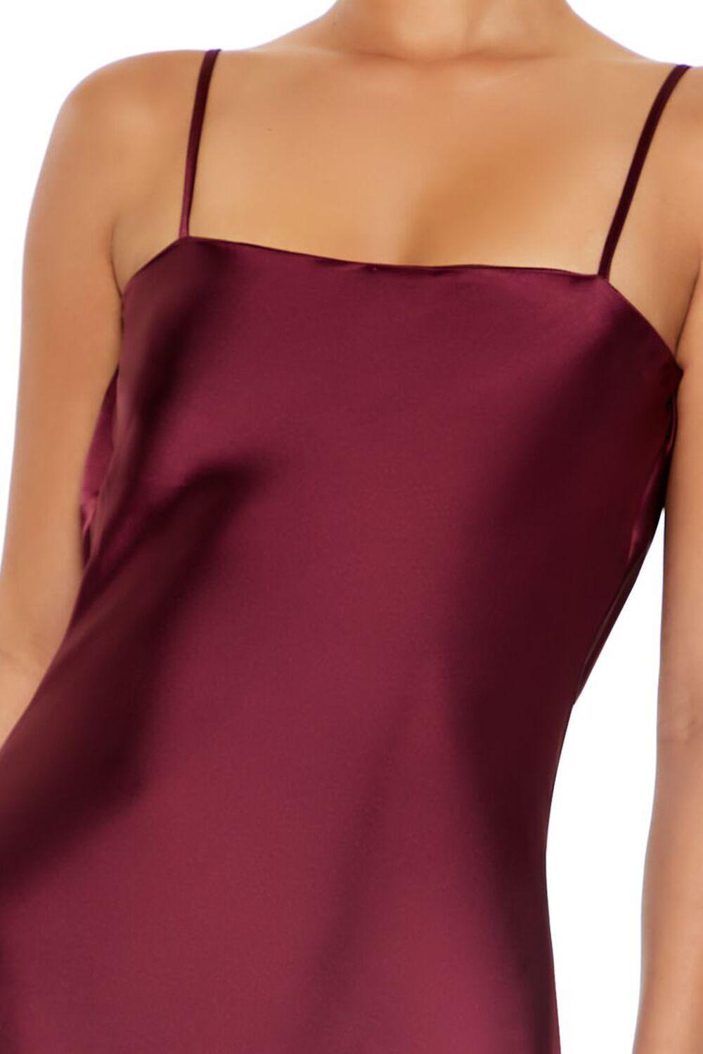 Satin Tie-Back Midi Slip Dress | Forever 21 Product Image