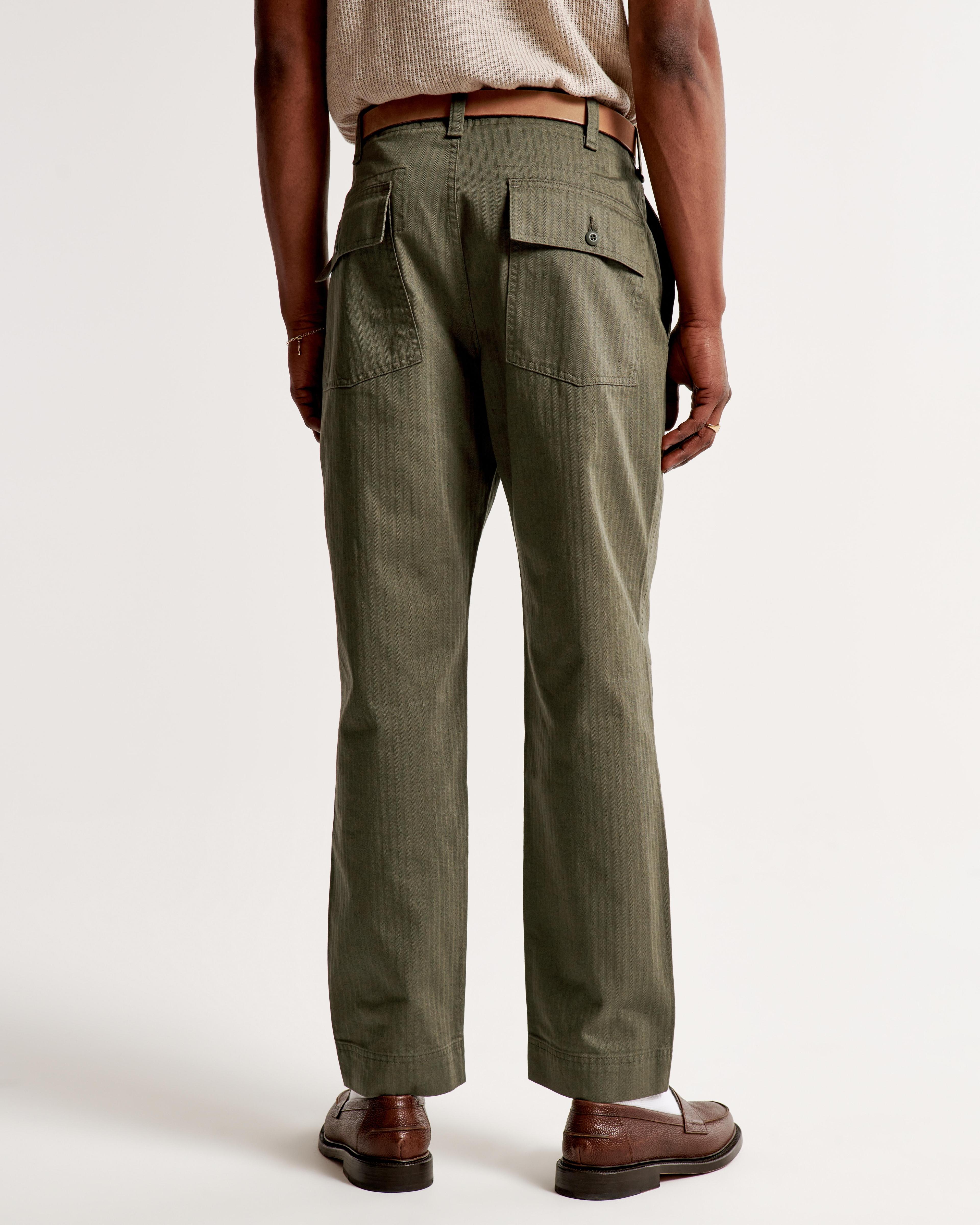 Fixed Waist Herringbone Pant Product Image