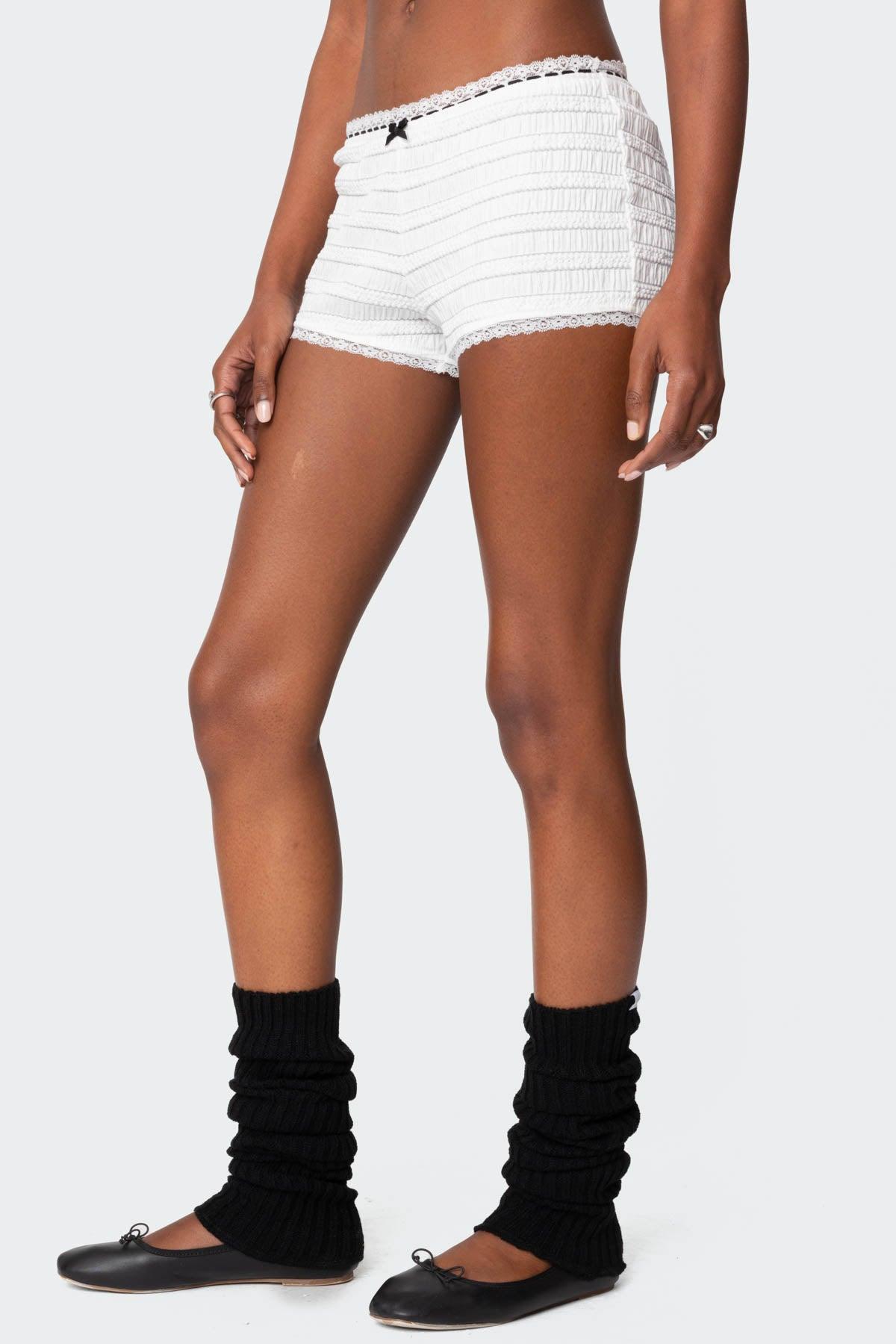 Lenny Lacey Textured Micro Shorts Product Image