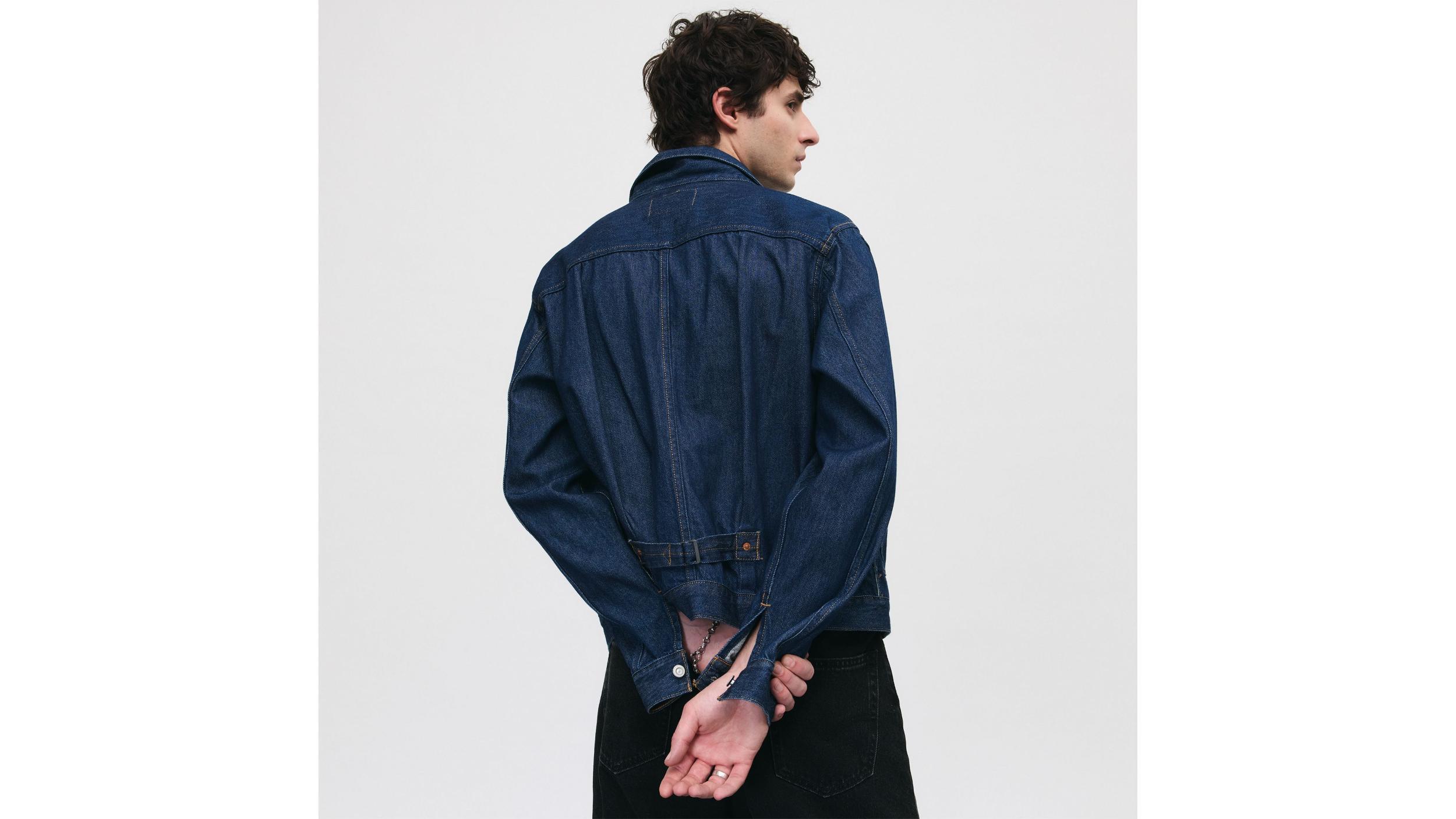 Lightweight Pleated Blouse Trucker Jacket Product Image