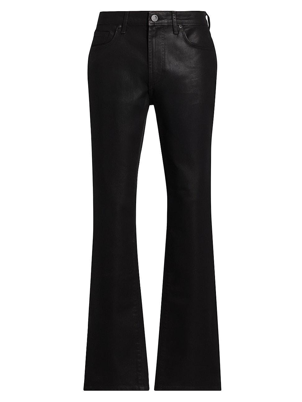 Mens Clint Coated Denim Flare Jeans Product Image