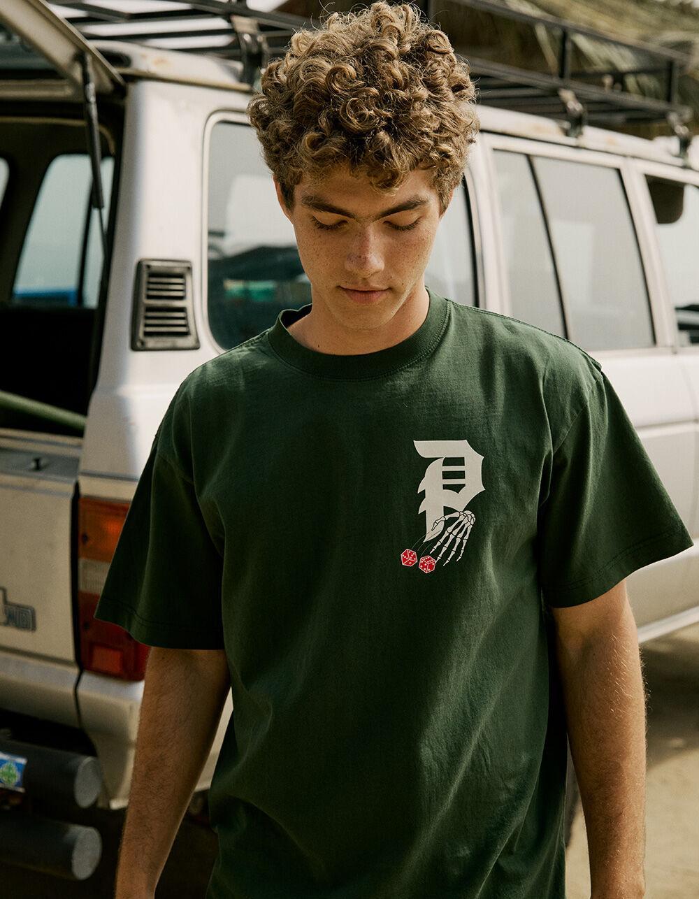 PRIMITIVE Double Mens Heavyweight Boxy Tee - FOREST Product Image