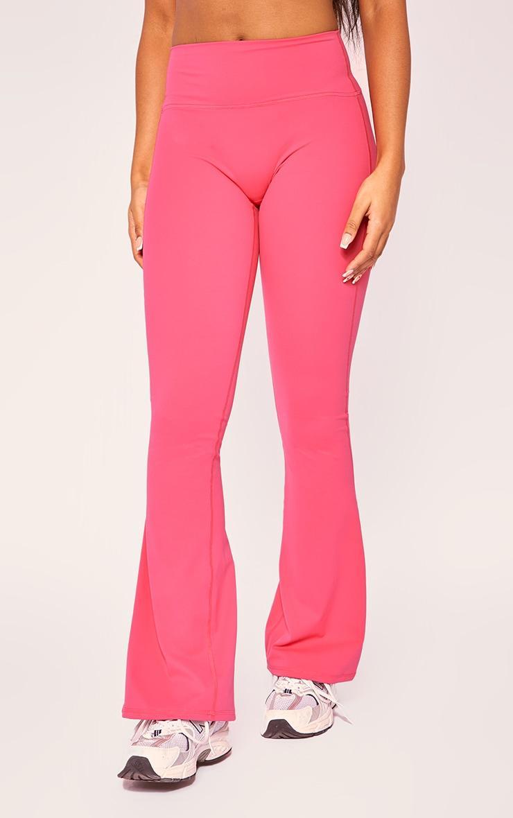 Raspberry Sculpt Flare Yoga Pants Product Image