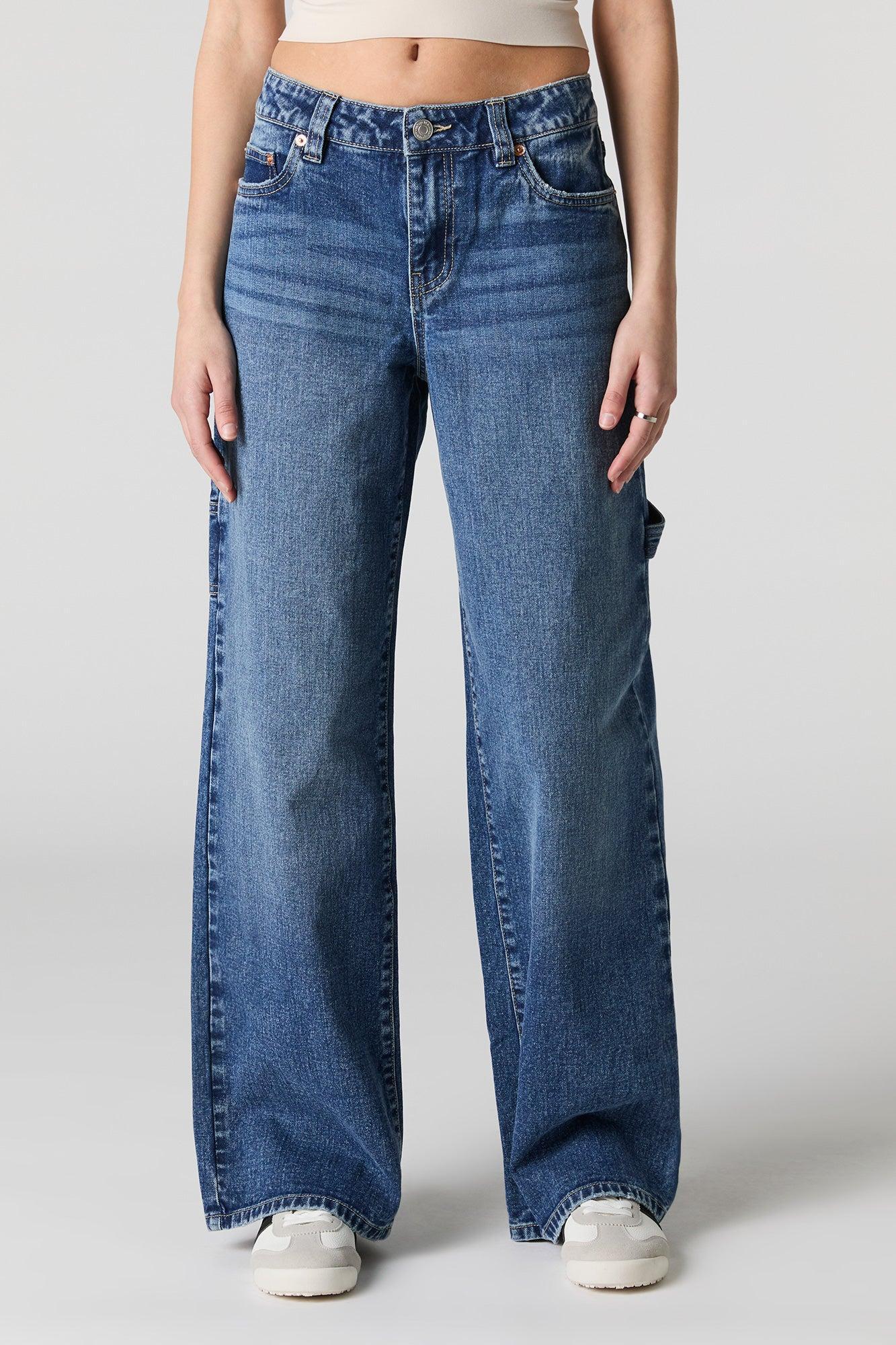 Low Rise Wide Leg Carpenter Jean Female Product Image