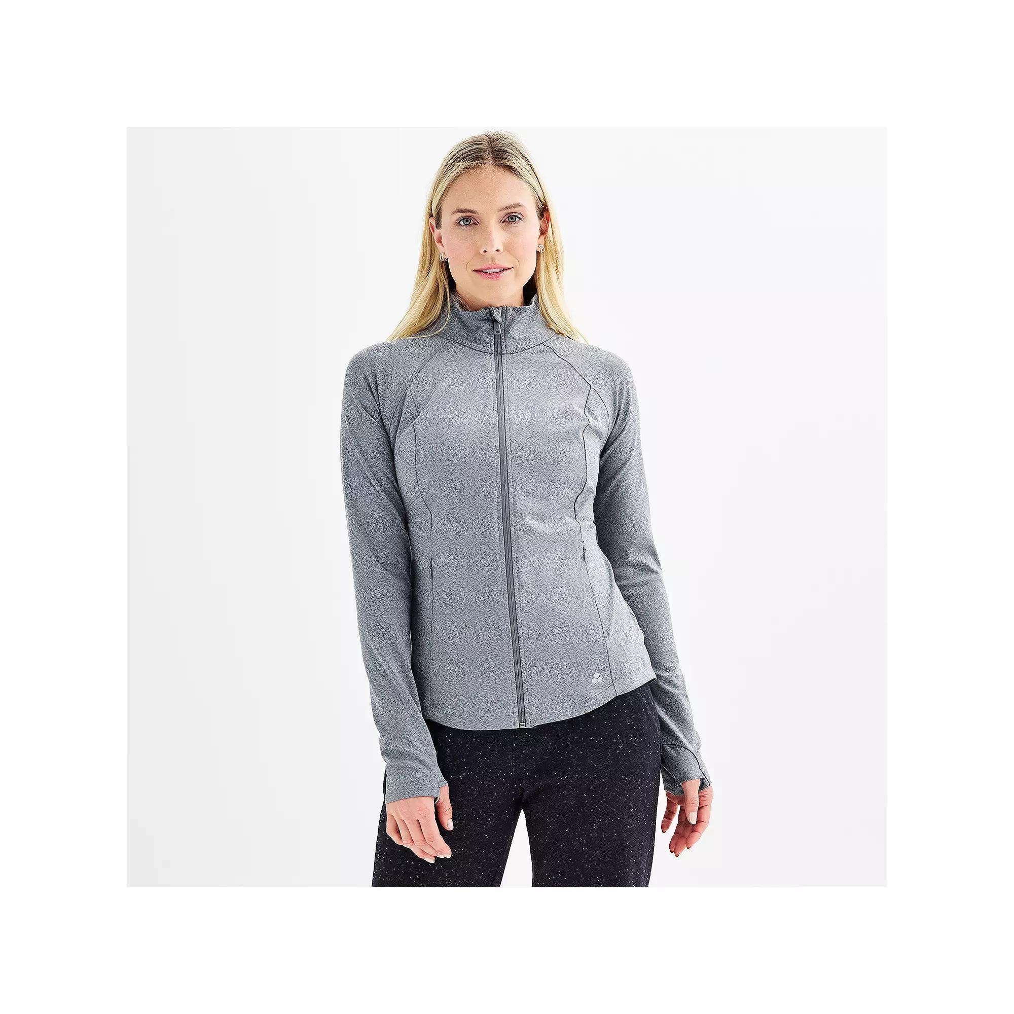 Women's Tek Gear® Ultrastretch Performance Jacket, Size: Small, Grey Sd Product Image