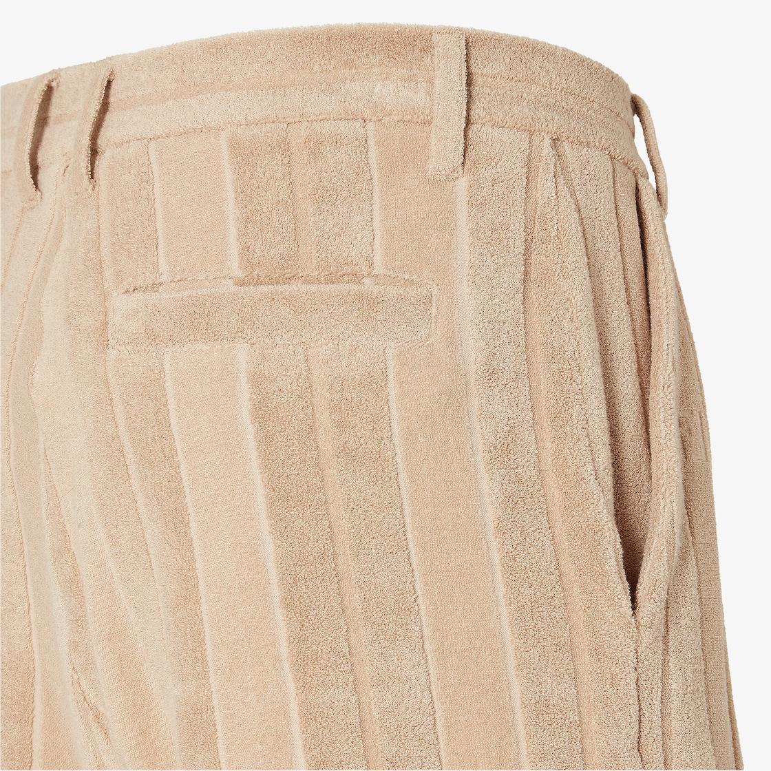 Swim ShortsBeige terry swimsuit Product Image