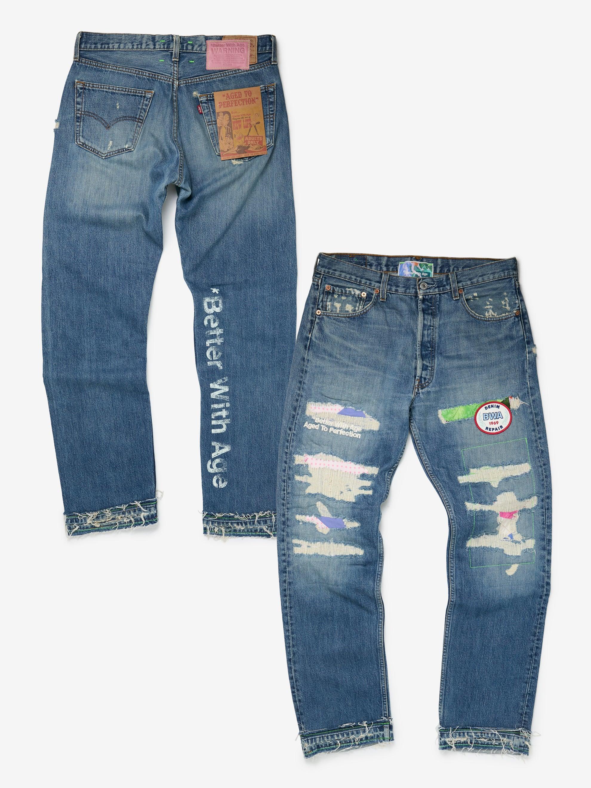 Denim Repair Pants (indigo) Product Image