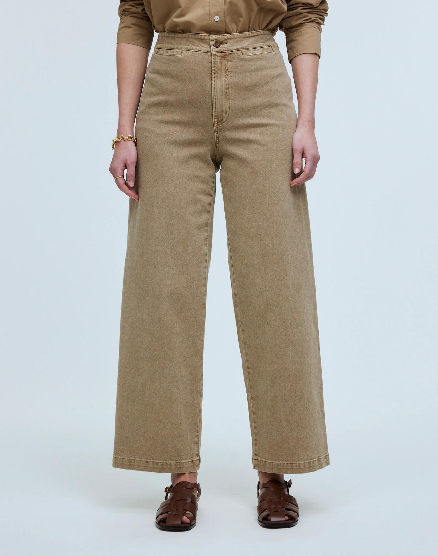 The Curvy Emmett Wide-Leg Crop Pant: Welt Pocket Edition Product Image