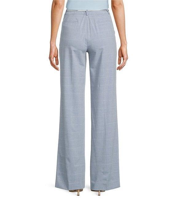 Calvin Klein Windowpane Belted Pants Product Image