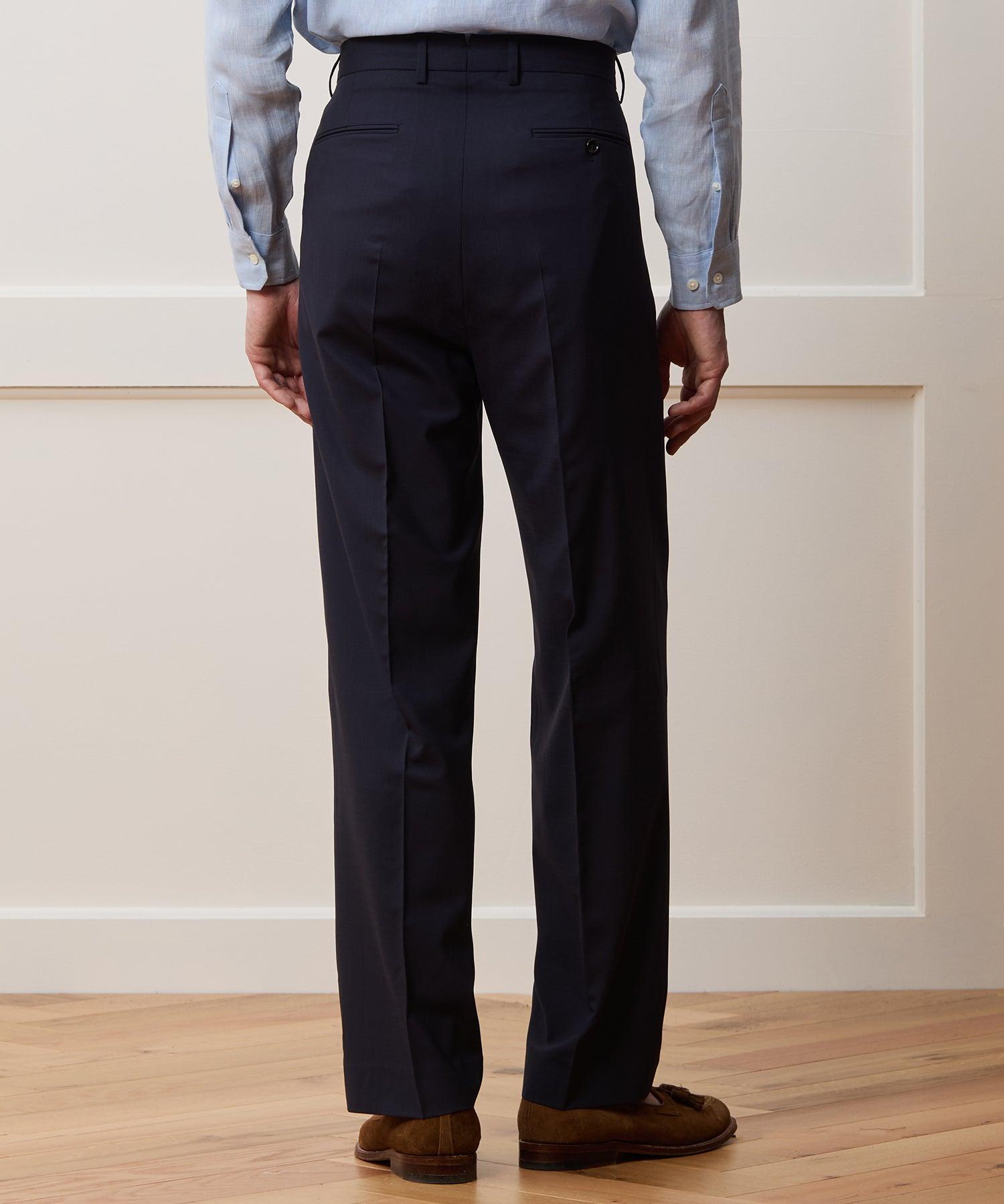 Italian Tropical Wool Wythe Trouser in Navy Product Image