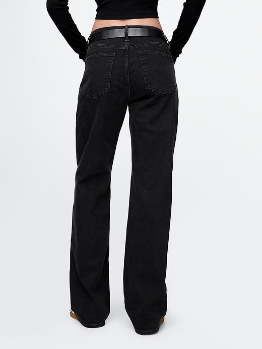 Mid Rise '90s Loose Pinstripe Carpenter Jeans Product Image