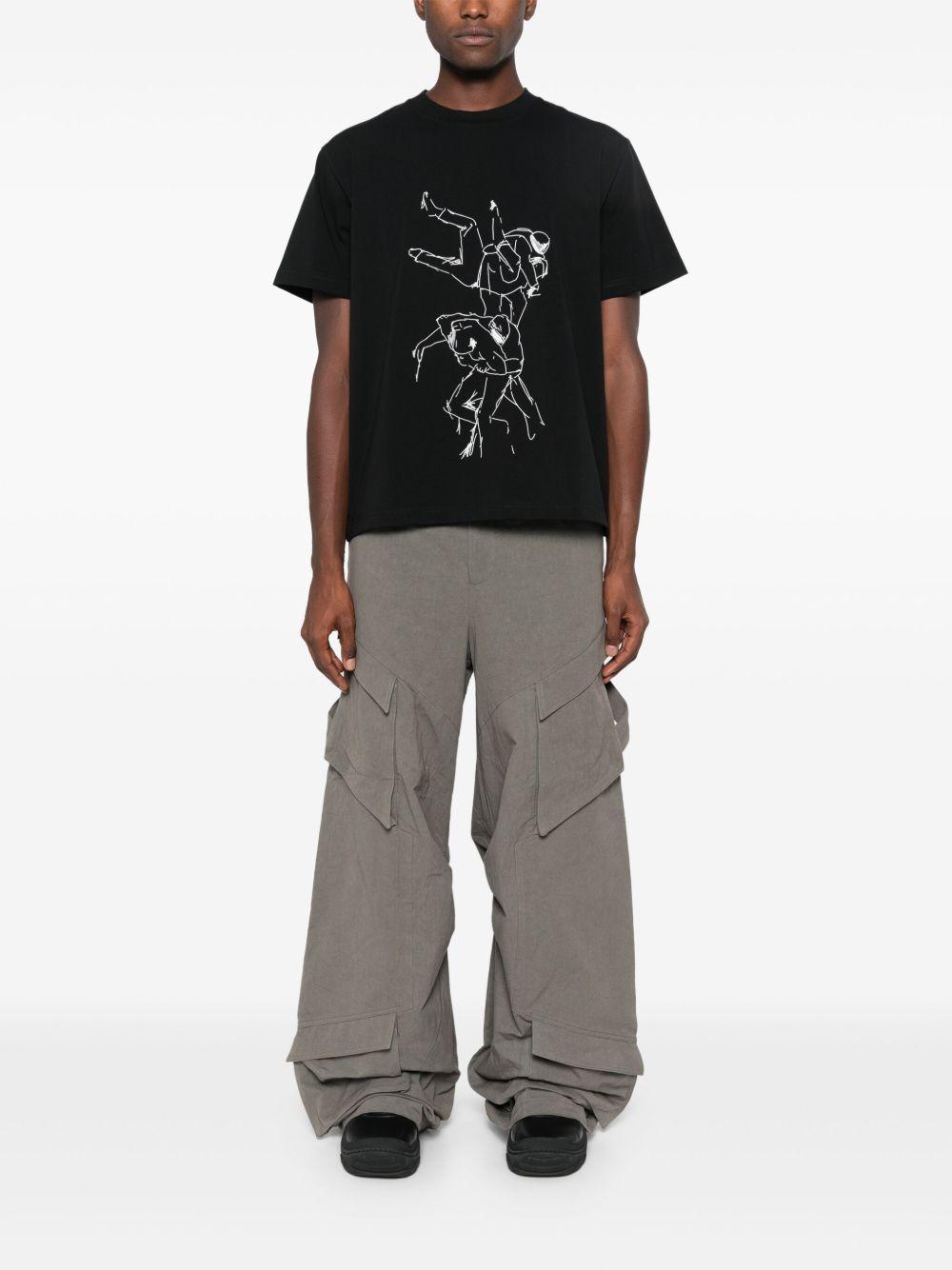 HELIOT EMIL Black Shelter T-shirt Product Image