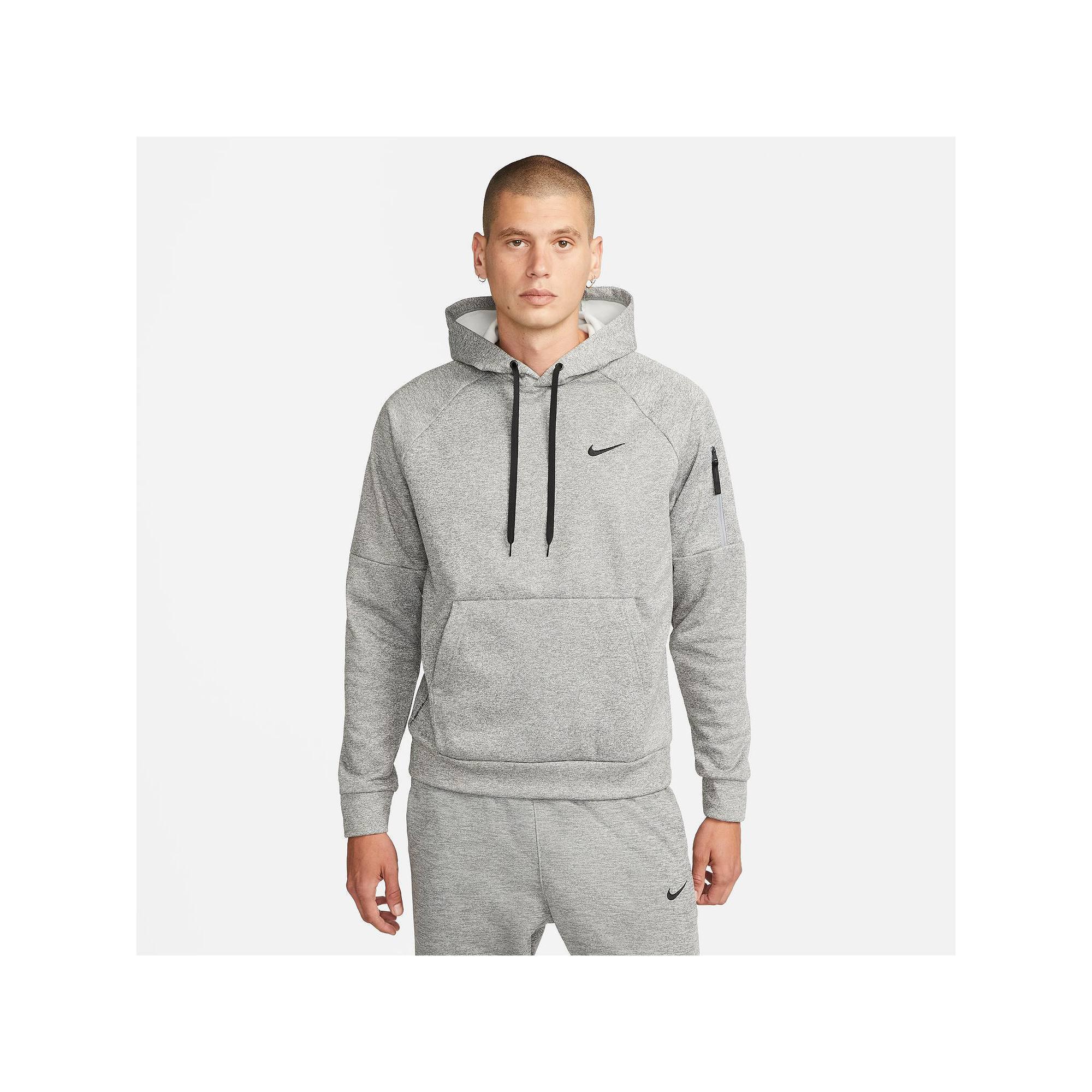 Big & Tall Nike Therma-FIT Pullover Fitness Hoodie, Men's, Size: XXL Tall, Dark Gray Grey Product Image