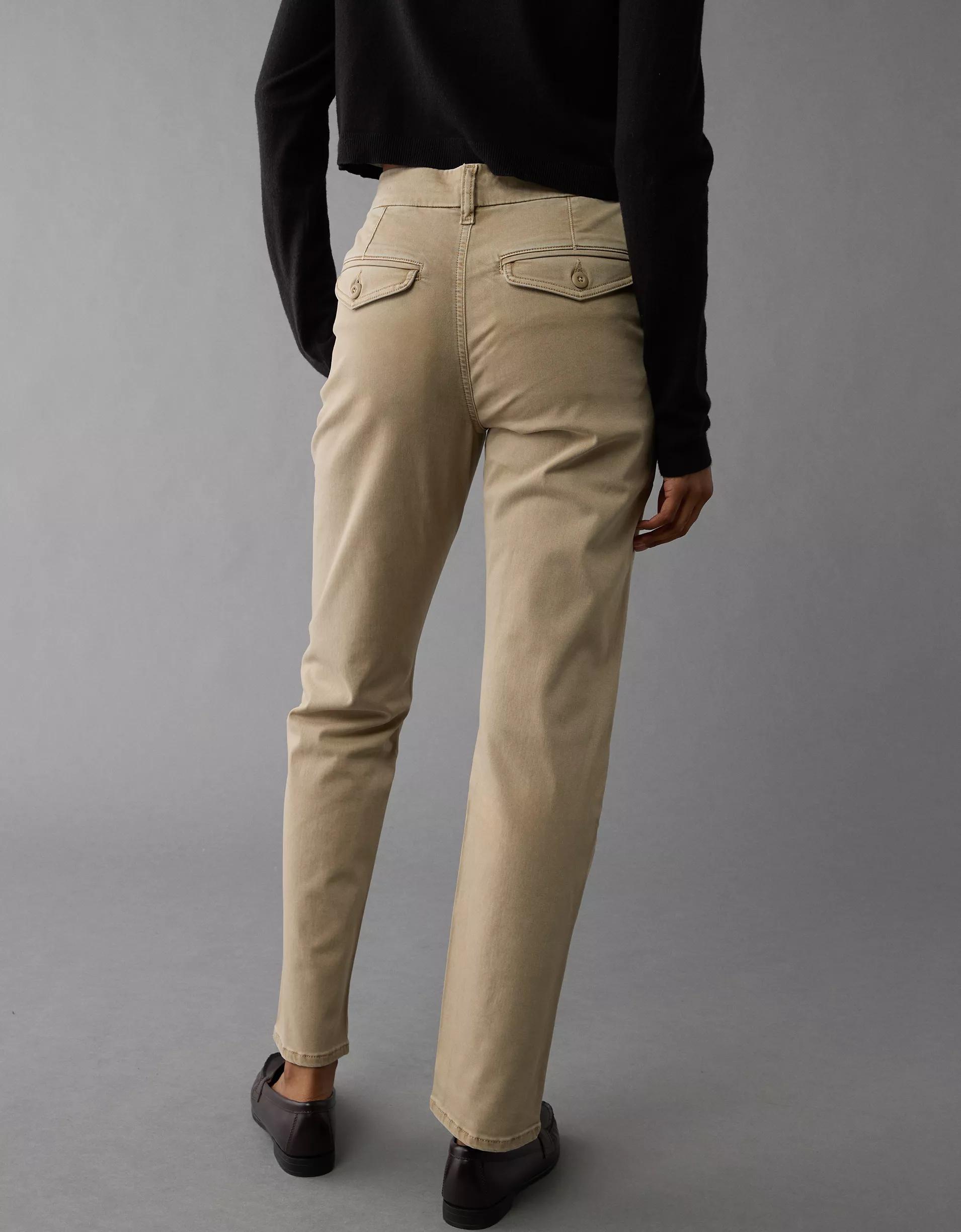 AE Stretch Super High-Waisted Straight Trouser Product Image