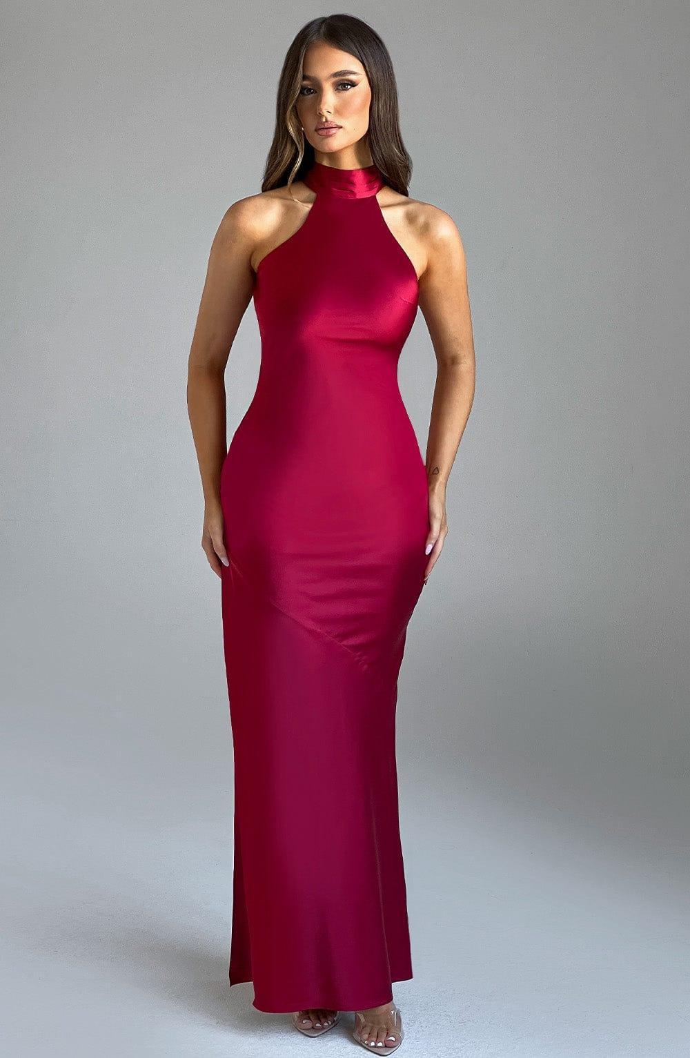 Etta Maxi Dress - Wine Product Image