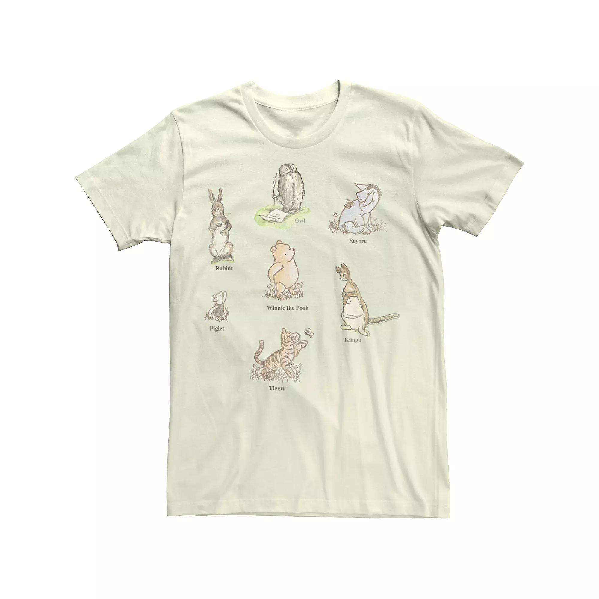 Disney's Winnie The Pooh Men's Classic Group Shot Tee,  Product Image