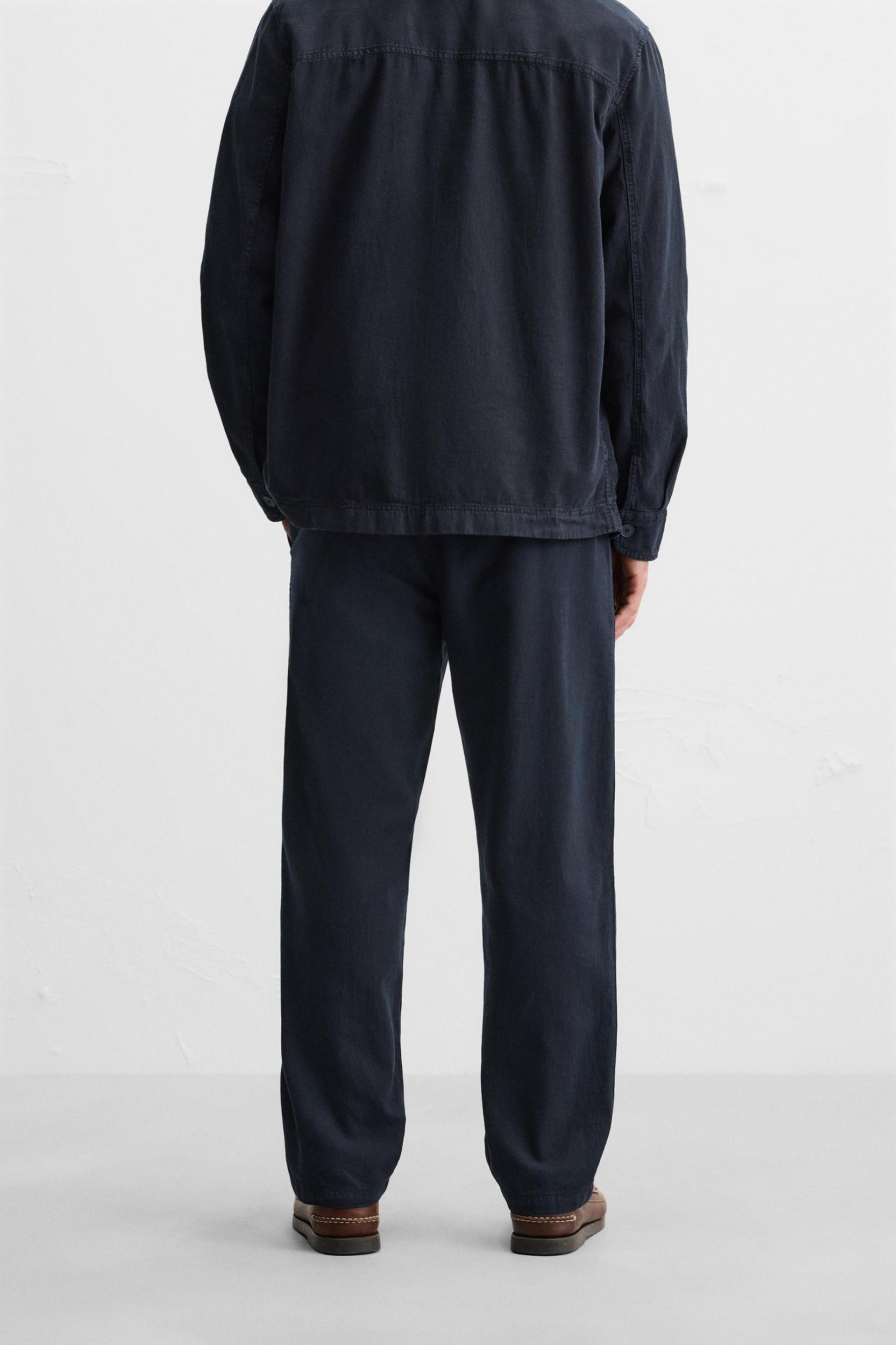 COTTON-LINEN PANTS Product Image