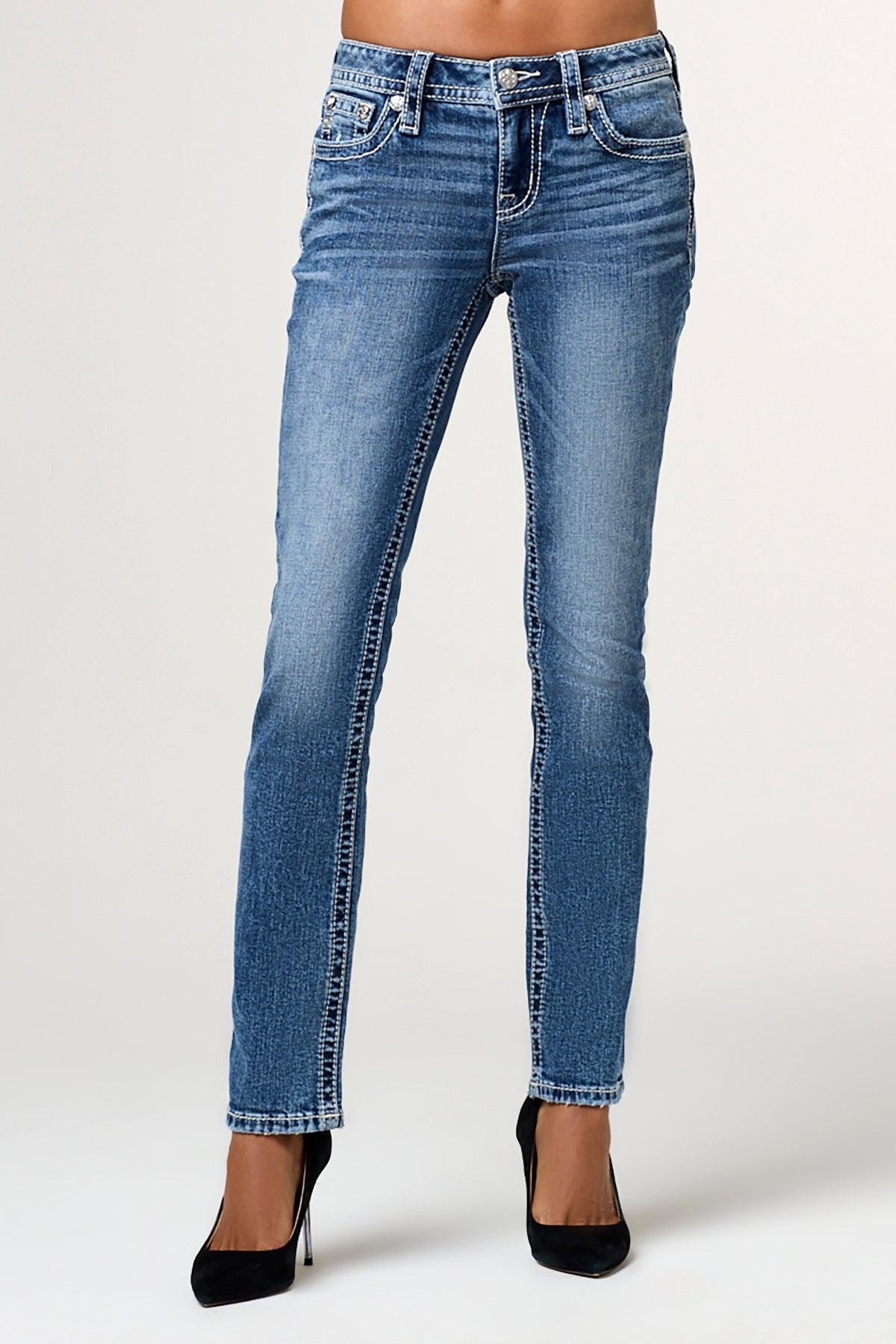 Fleur De Silver Straight Jeans Product Image