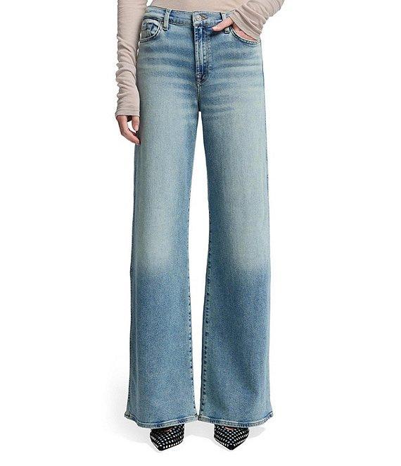 7 For All Mankind Lotta Luxe Vintage High Rise Wide Leg Jeans Product Image