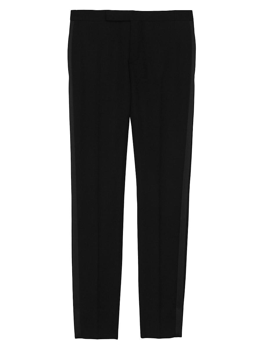 Mens Tuxedo Pants in Grain De Poudre Product Image