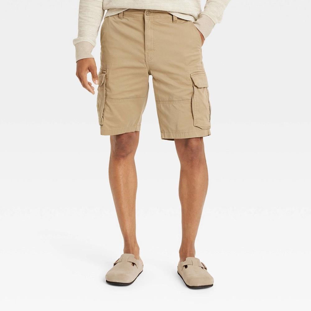 Mens 11 Cargo Shorts - Goodfellow & Co Tan 40 Product Image