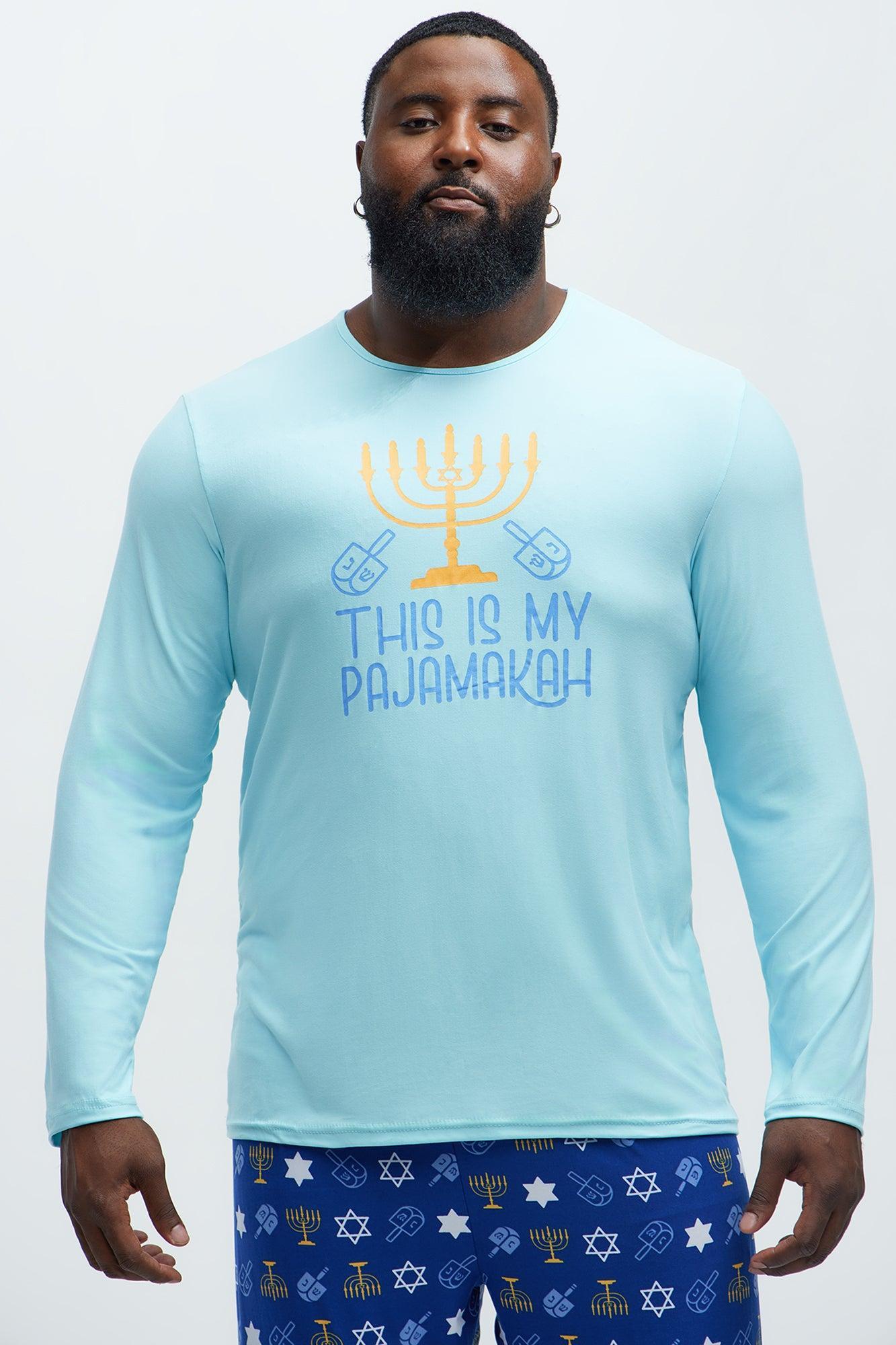 This Is My Pajamaka PJ Holiday PJ Set - Blue Product Image