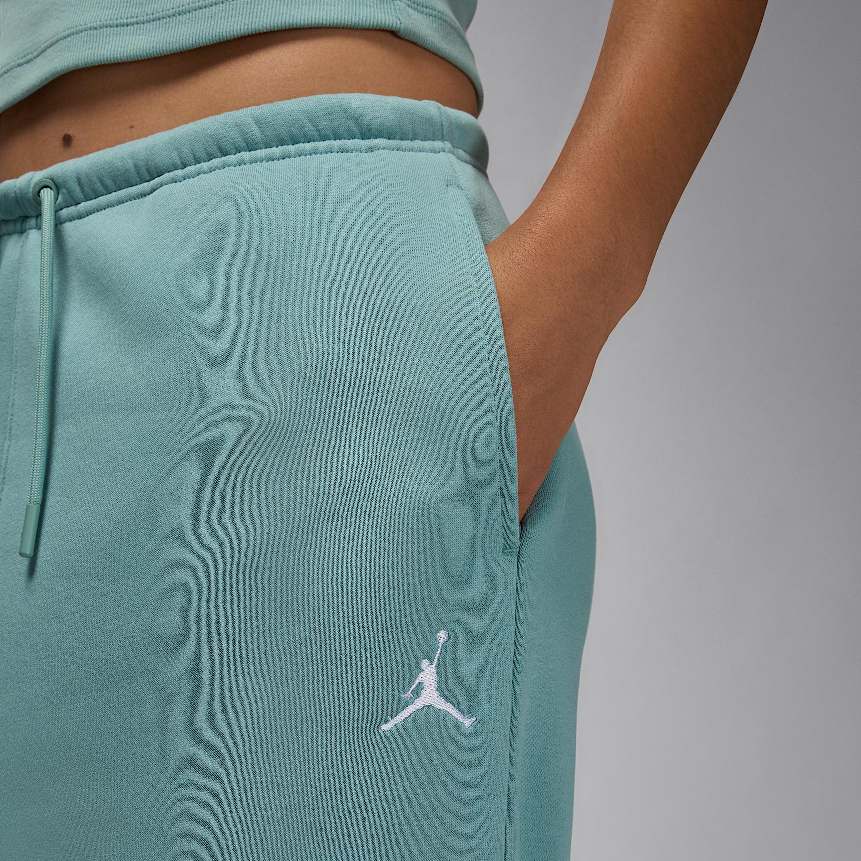 Jordan Womens Jordan Brooklyn Fleece OH Pants - Womens Cannon/White Product Image