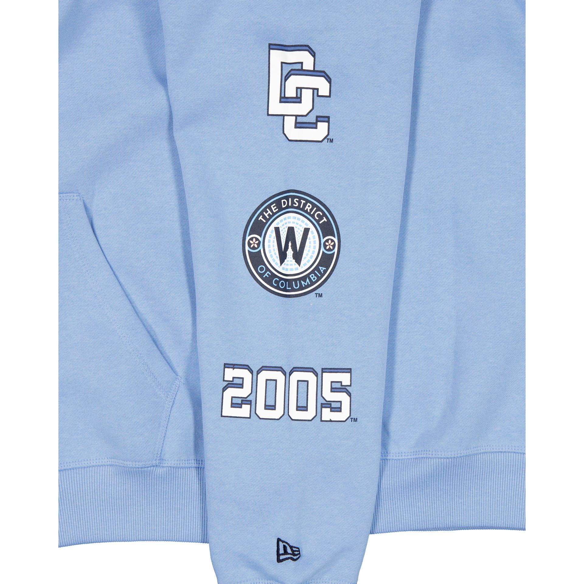 Washington Nationals City Connect Women's Pastel Blue Hoodie Female Product Image