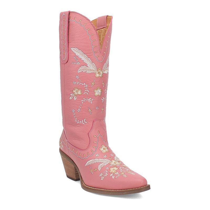 Dingo Full Bloom Floral Embroidered Leather Western Tall Boots Product Image