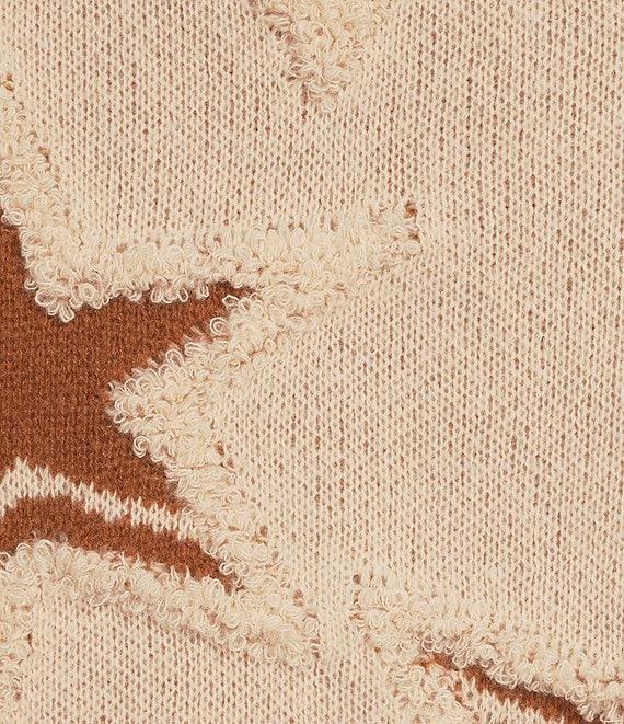 Sadie & Sage Show Time Star Intarsia Oversized Sweater Product Image