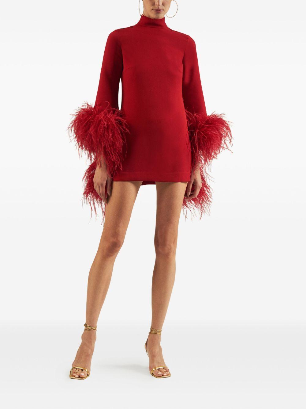 feather-cuff mini dress Product Image