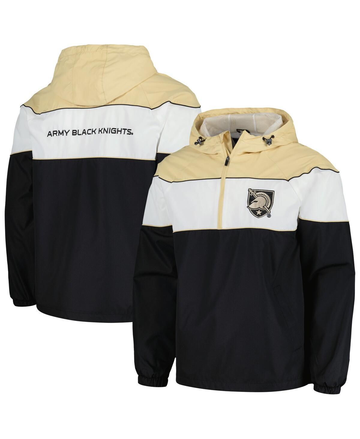 Mens G-III Sports by Carl Banks Black Army Black Knights Center Line Half-Zip Raglan Hoodie Jacket Product Image