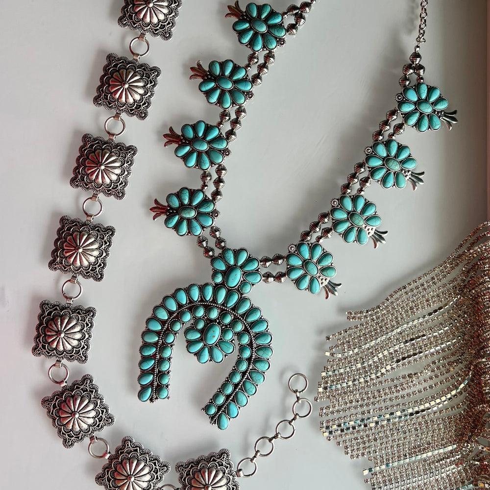 Turquoise Rodeo Squash Necklace Product Image