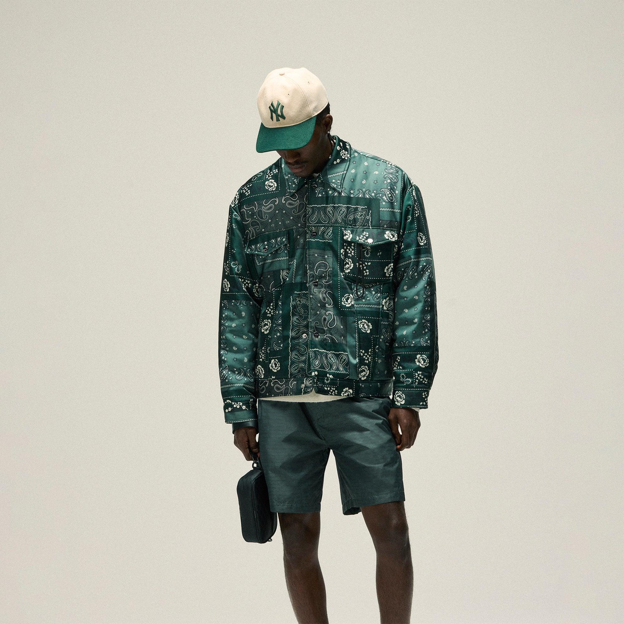 Kith Puffed Jase Satin Trucker Jacket - Stadium Male Product Image