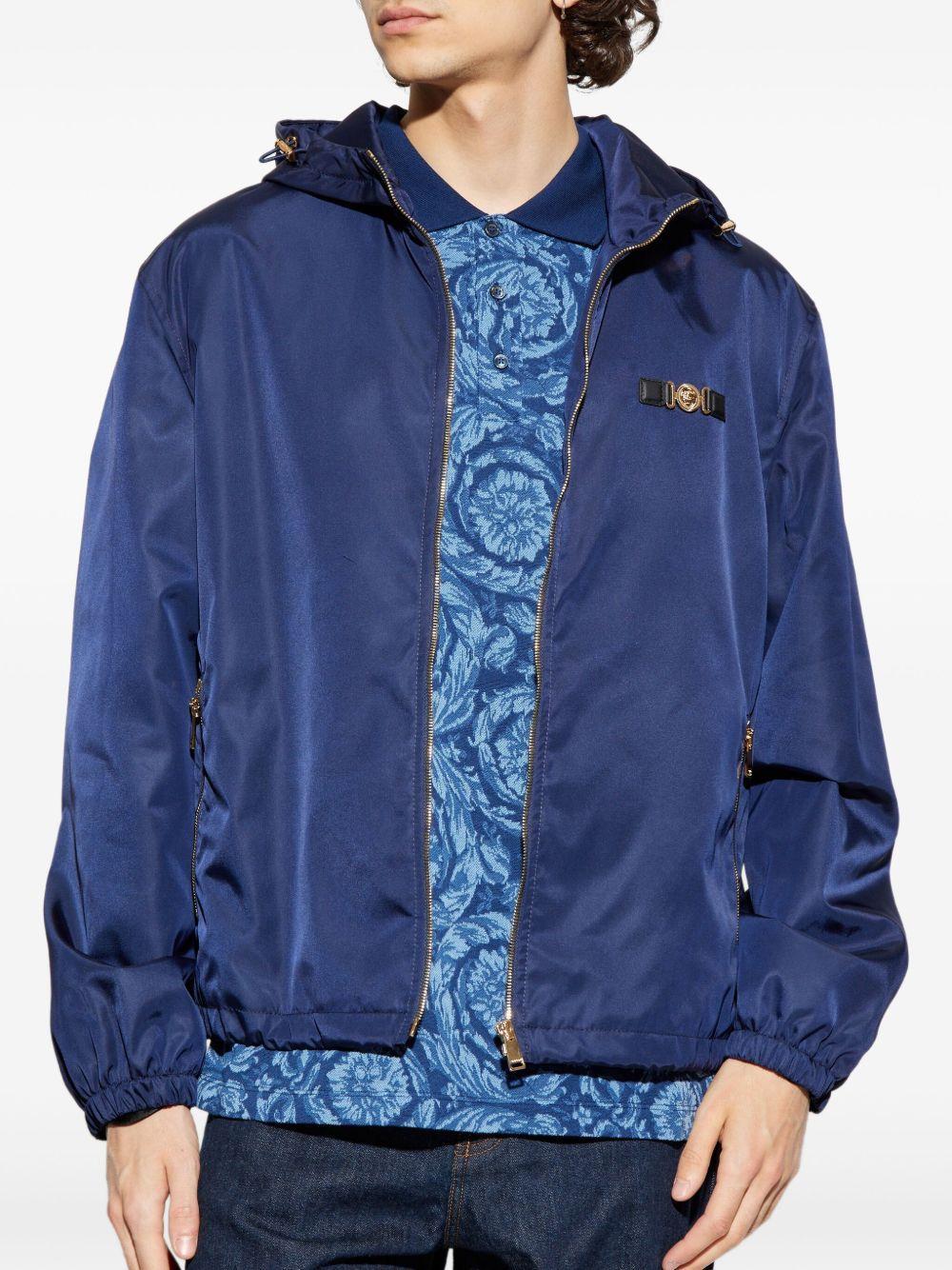 hooded zip-up bomber jacket Product Image