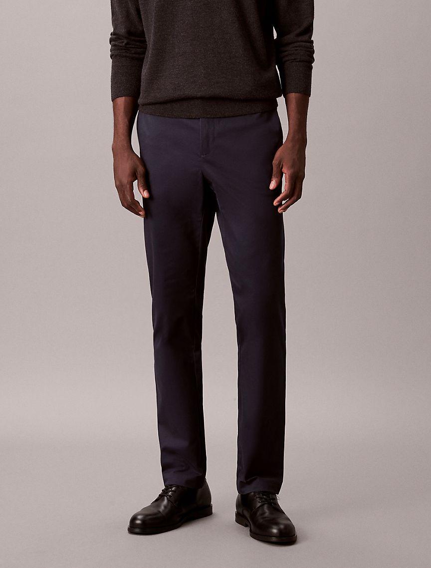 Cotton Sateen Slim Chino Pants Product Image