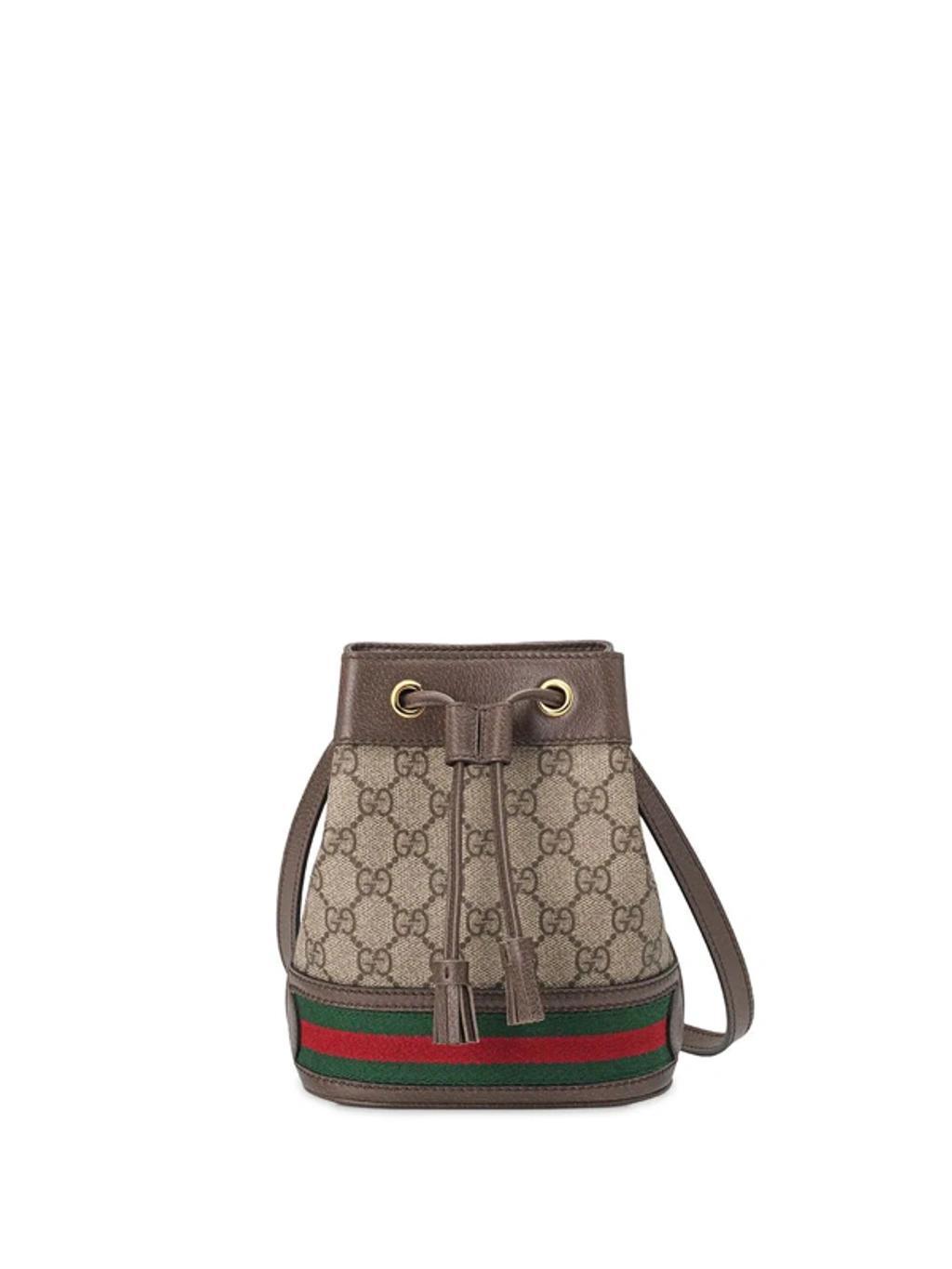 GUCCI Ophidia Small Gg Bucket Bag In Nude & Neutrals Product Image