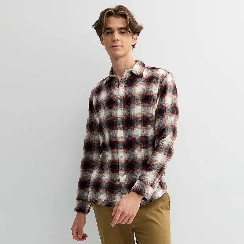 Mens Sonoma Goods For Life One Pocket Flannel Button-Down Shirt Product Image