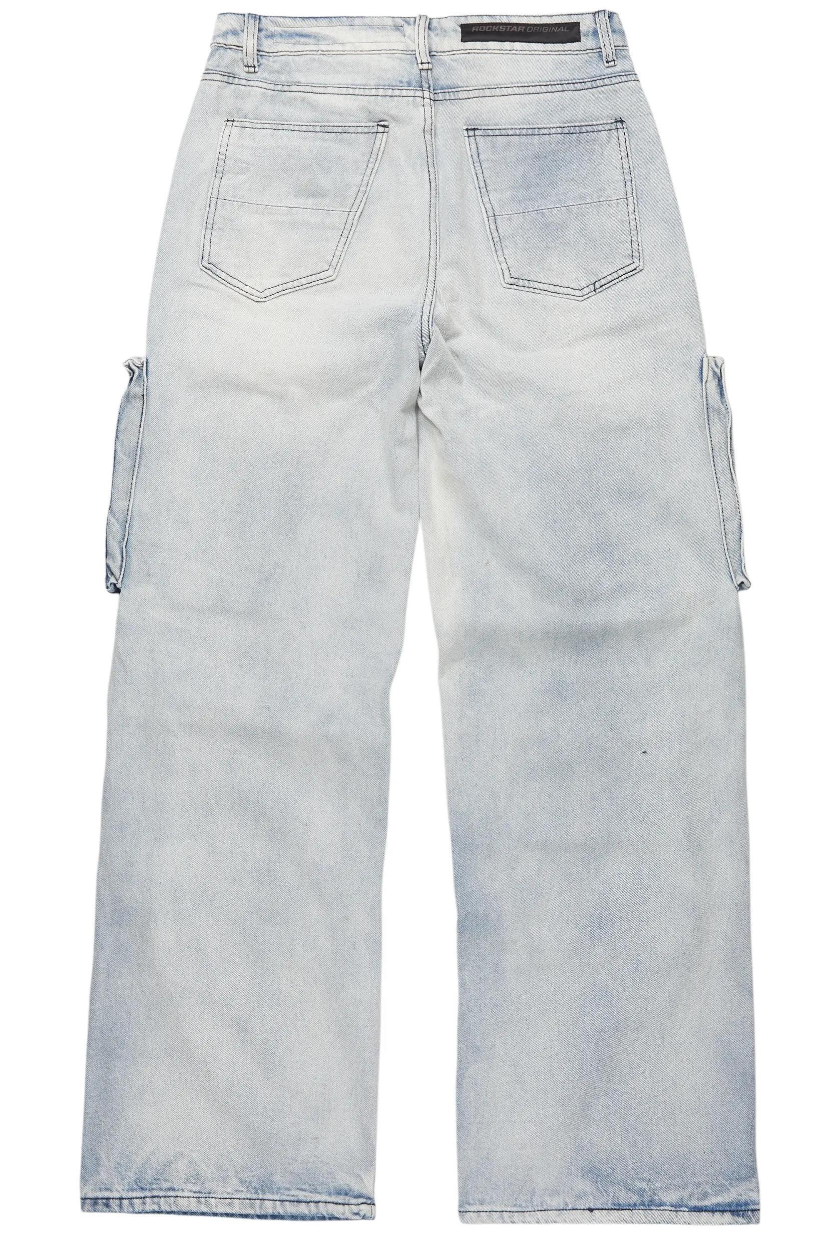 Esben Blue Baggy Fit Jean Male Product Image