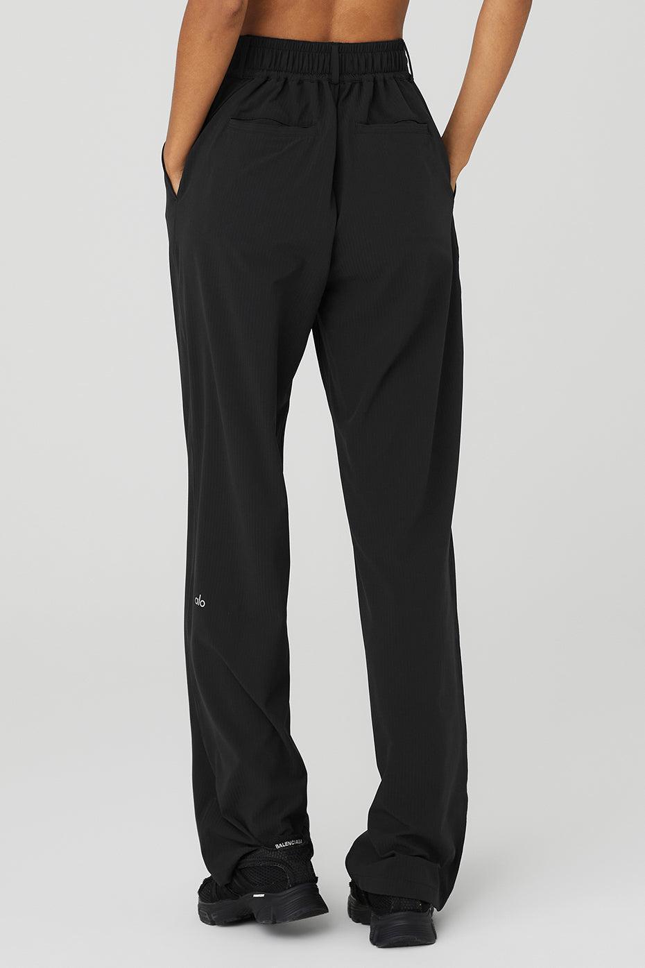 High-Waist Dreamscape Trouser (Long) - Black Female Product Image