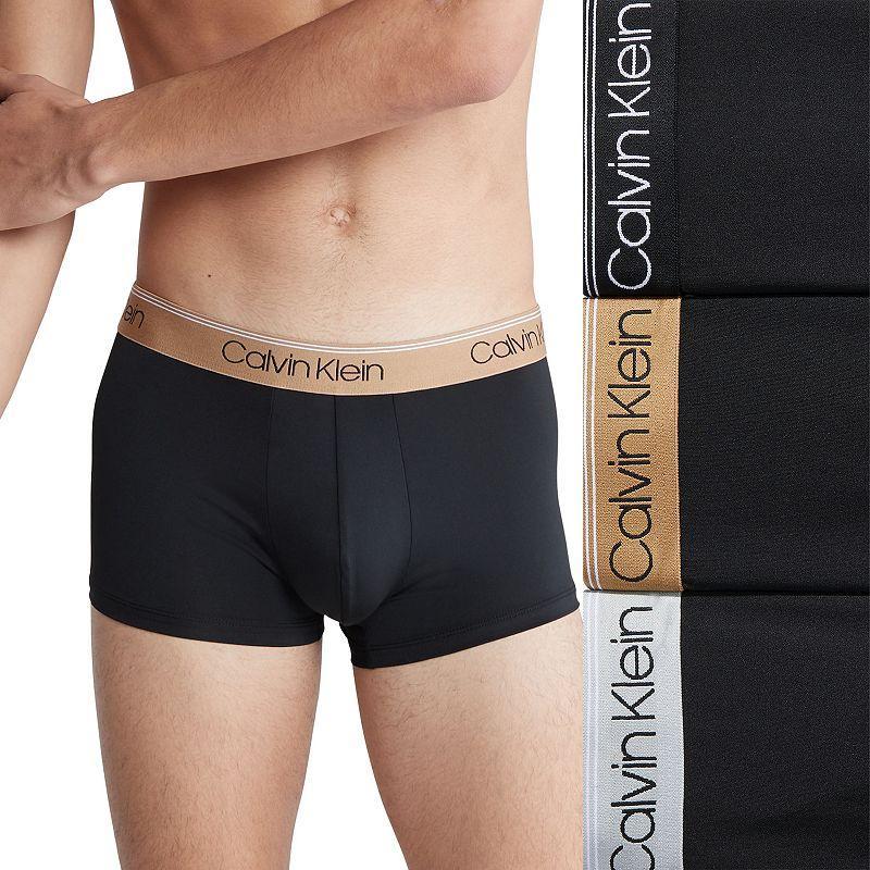 Calvin Klein Mens Micro Stretch 3-Pack Low Rise Trunk - Multi - S Product Image