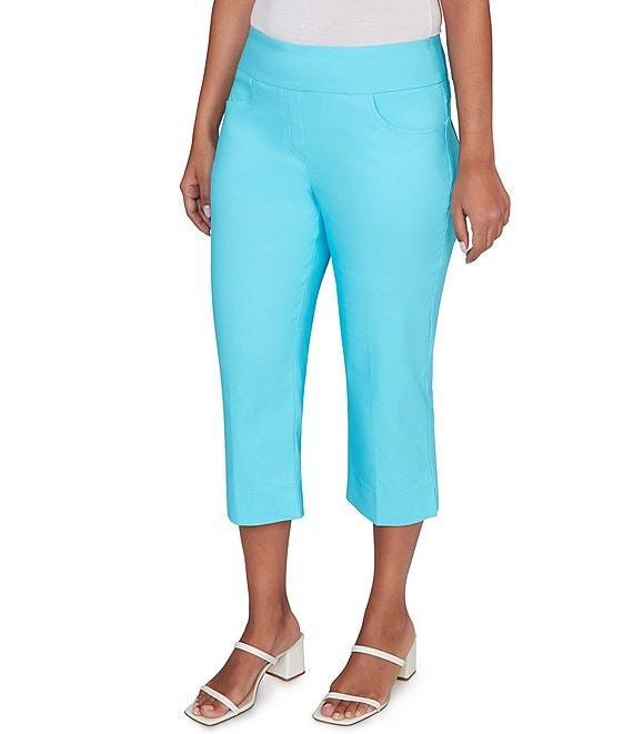Ruby Rd. Stretch Straight Leg Pull-On Capri Pants Product Image