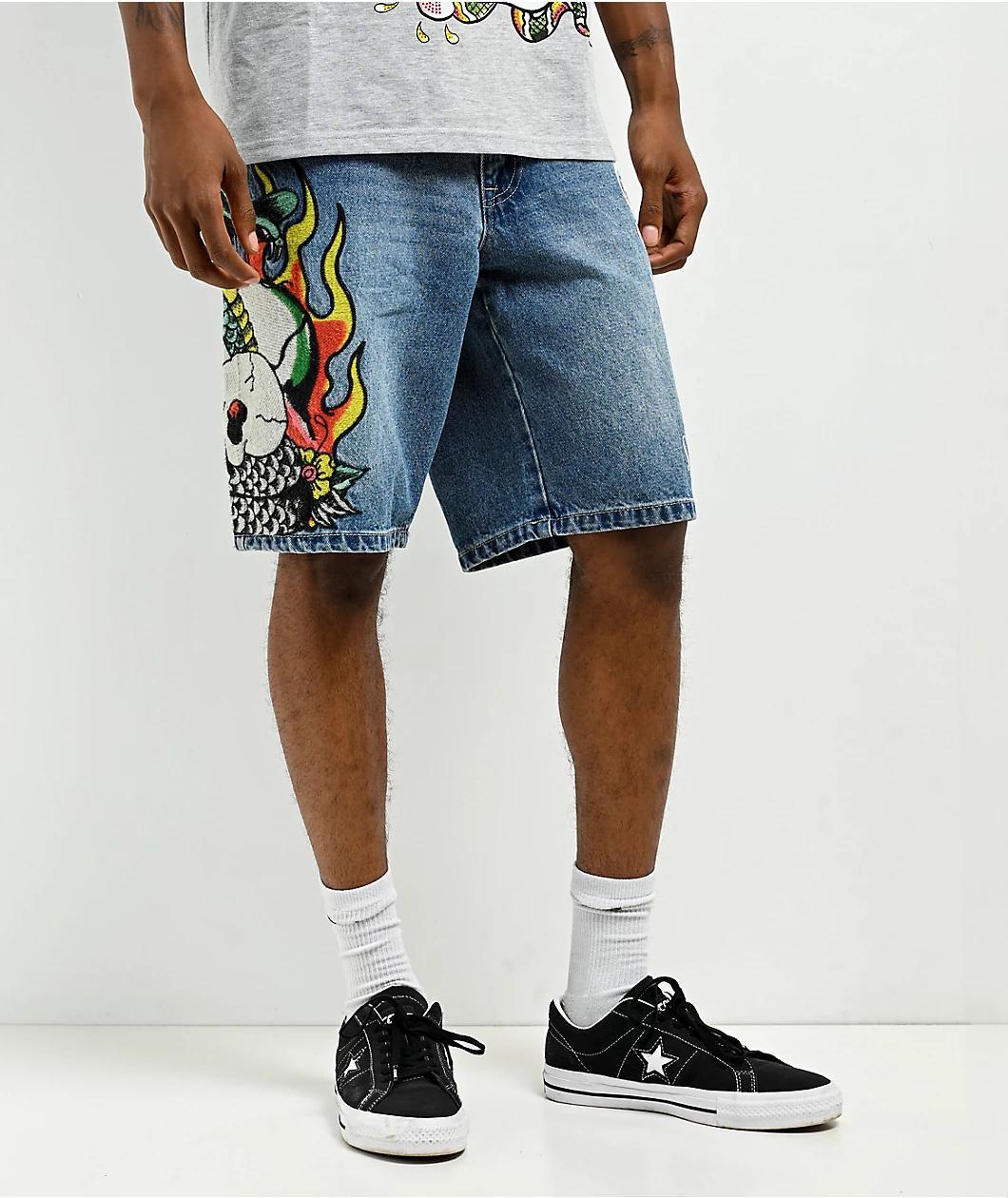 Nike Mesh Flow Blue Shorts Product Image