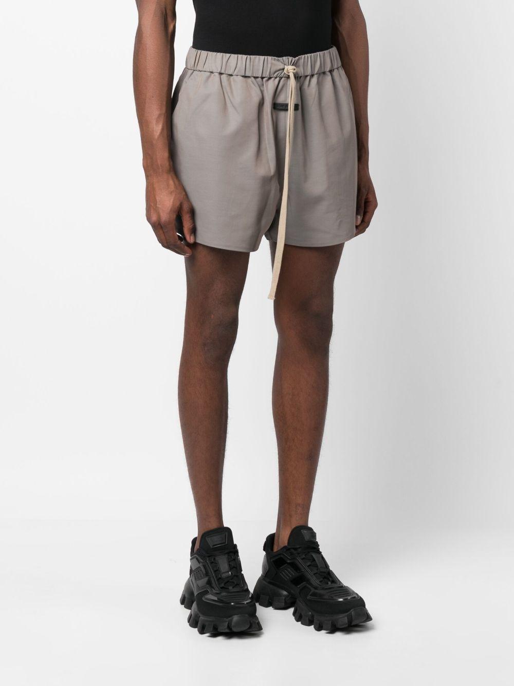 drawstring-waist thigh-length shorts Product Image